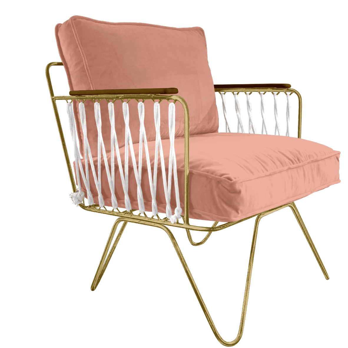 Armchair Croisette Honoré - Pink Velvet