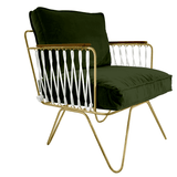 Armchair Croisette Honoré - Pink Velvet
