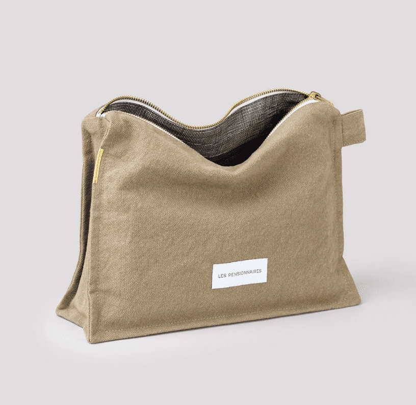 Trousse de toilette en toile de coton
