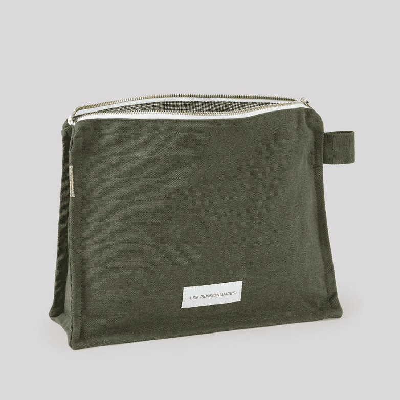 Trousse de toilette en toile de coton