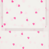 Parure de lit Plume - Coeur rose fluo