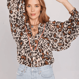Blouse Edith Leopard