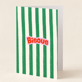 Carte de souhait -Bisous