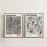 COMBINAISON KUSAMA (2 Oeuvres sur toile étirée)