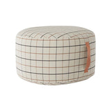 Pouf Large - Rayures beige