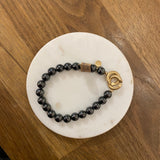Bracelet – Large Hematite Bead – SB