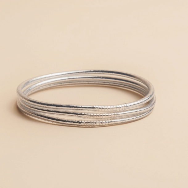 Kumali Bracelet Mince Mantra - Argent Mince