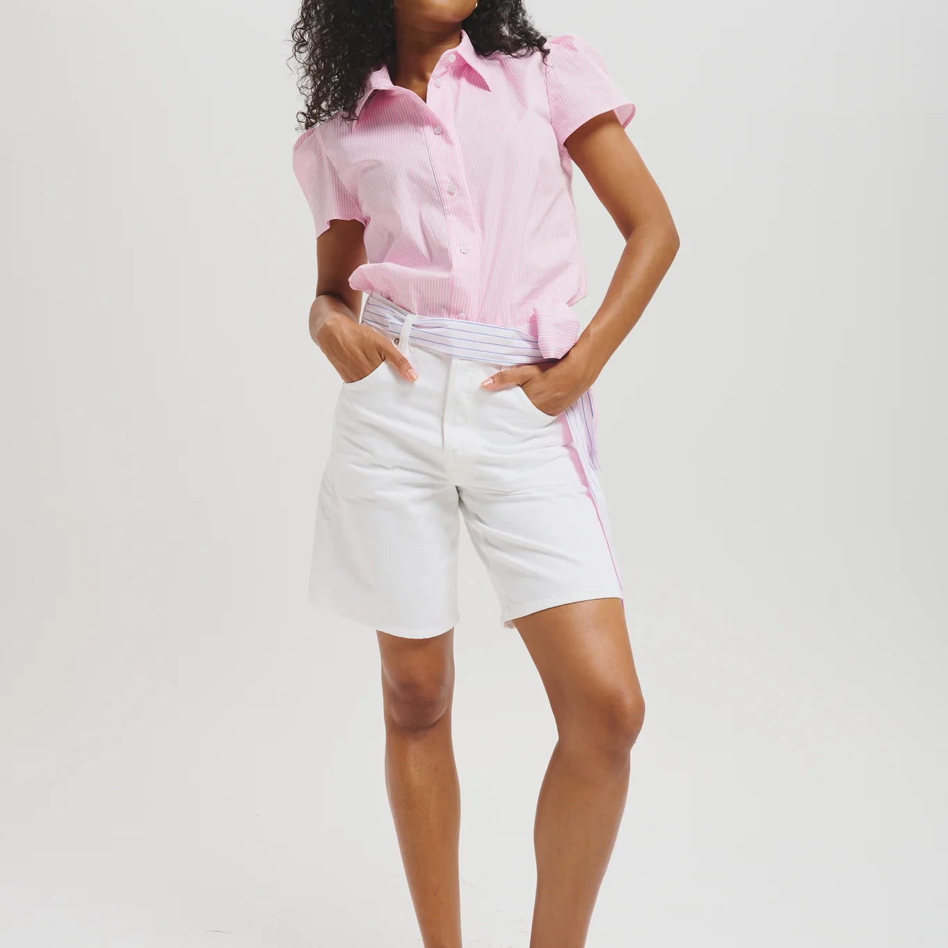 Blouse Sahra - Rayures roses