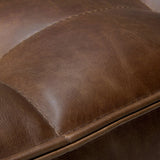 Divan N701 en cuir brun foncé DEMO (-30%)