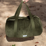 Sac Bowling en Velours- Vert Capre