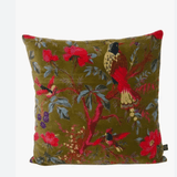 Coussin en  velours - Birdy Olive