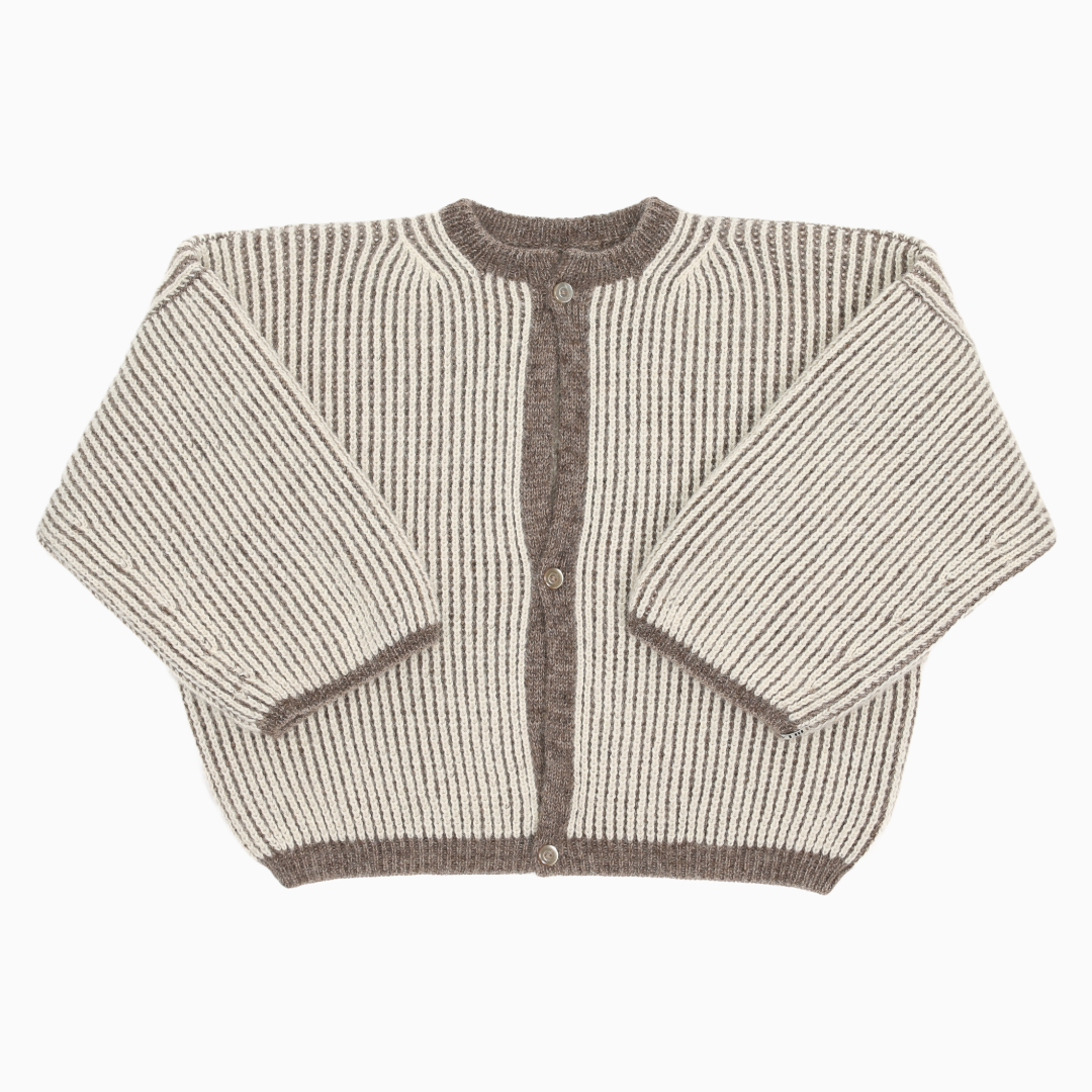 Cardigan bicolore