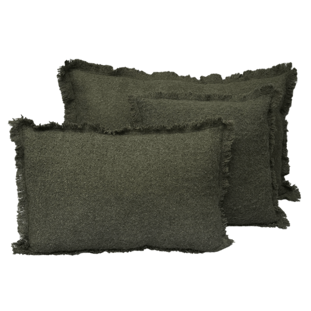 coussin decoratif vert