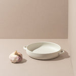 Assiette avec anses en grès | Edan - Plate - boutique décoration Montreal