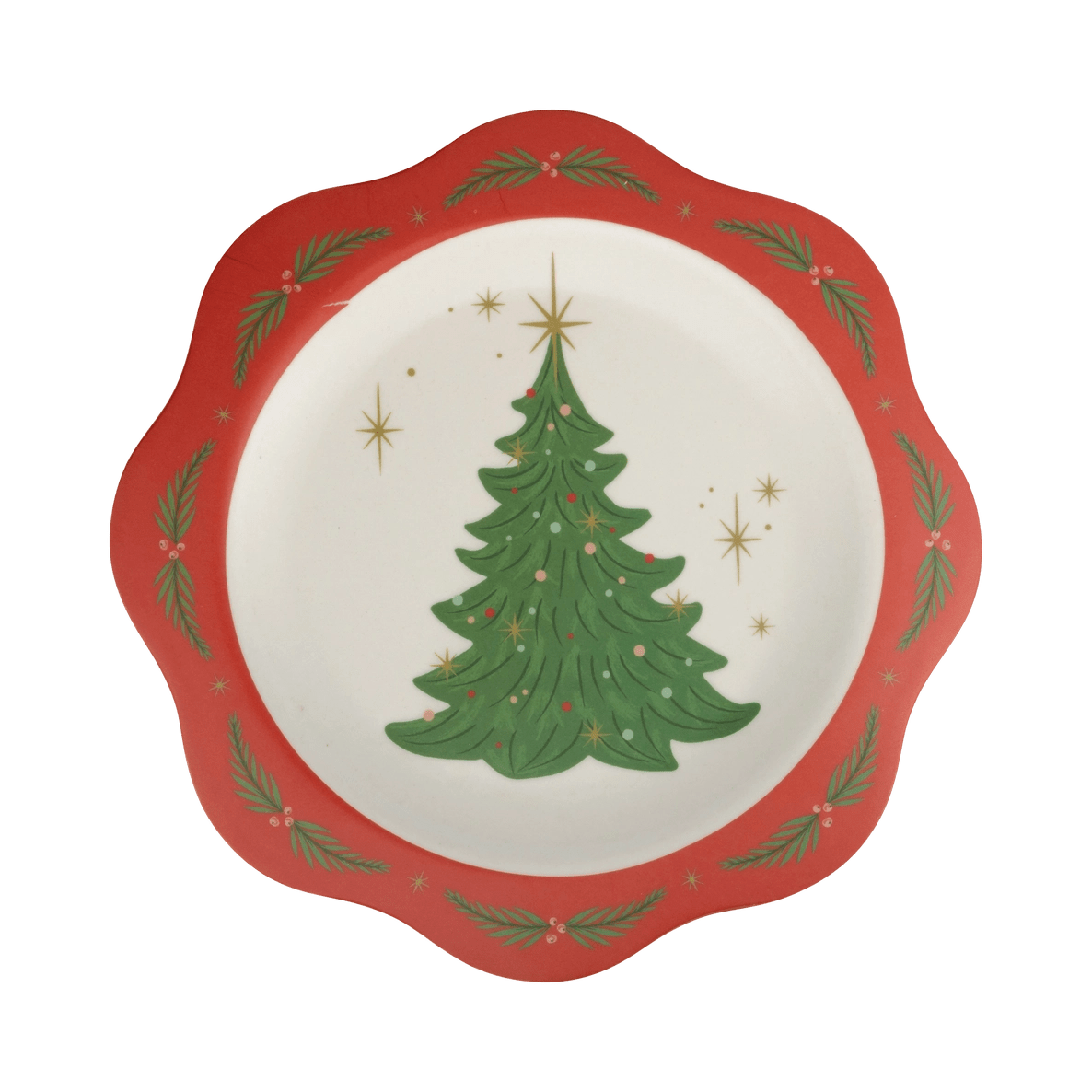 Assiette de Noël en Bamboo - boutique décoration Montreal