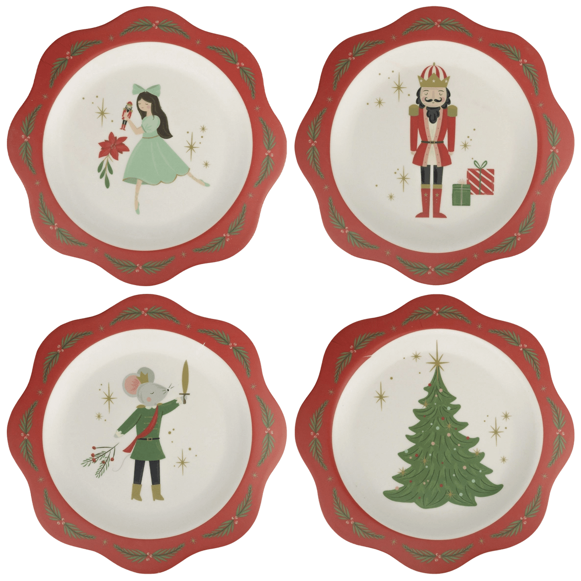 Assiette de Noël en Bamboo - boutique décoration Montreal