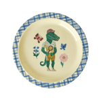 Assiette pour enfants - Bleu - Imprimé Nathalie Lété - boutique décoration Montreal