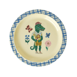 Assiette pour enfants - Bleu - Imprimé Nathalie Lété - boutique décoration Montreal