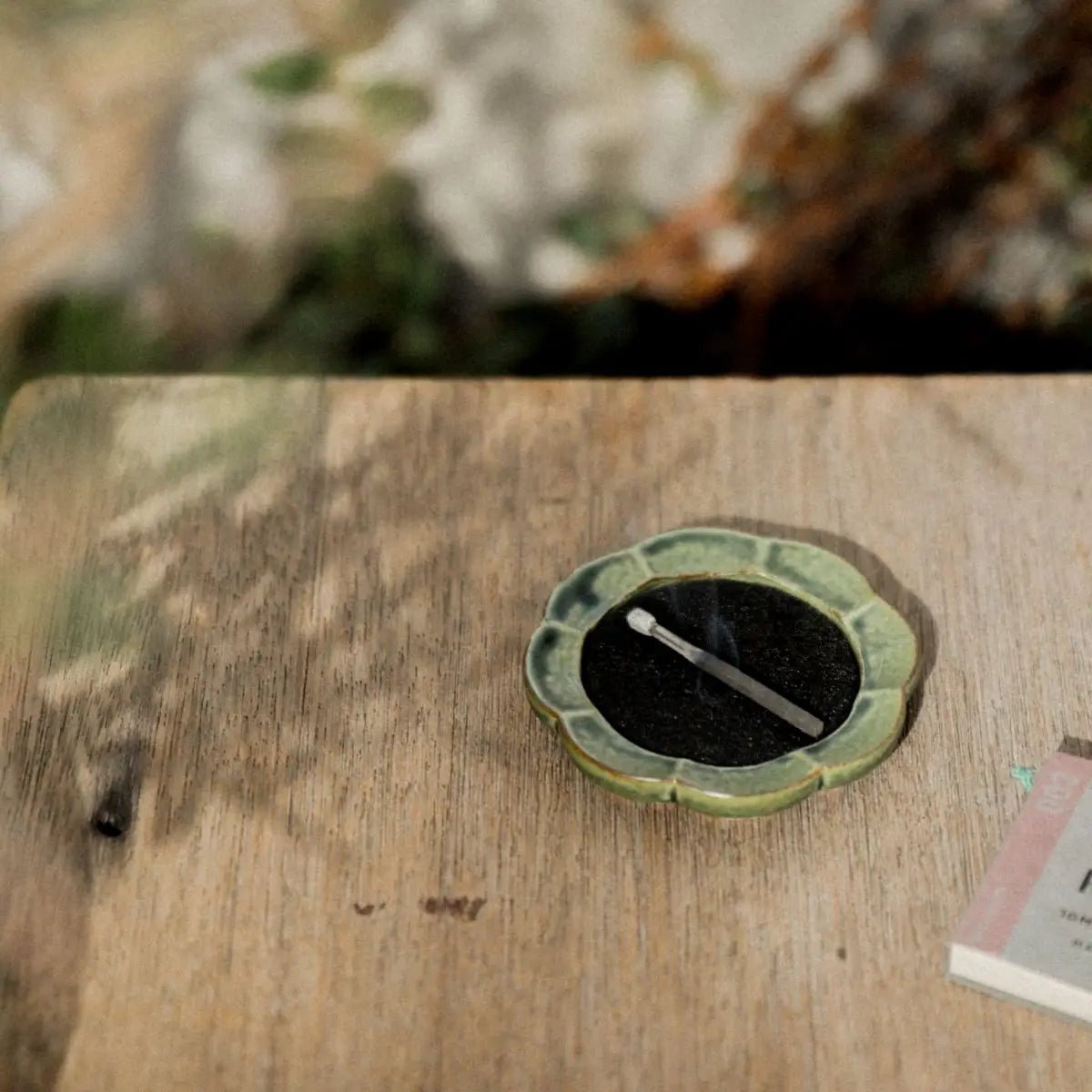 Bac à encens Flower Oribe (vert) - boutique décoration Montreal