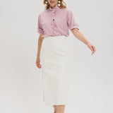 Albane Pink Gingham Blouse