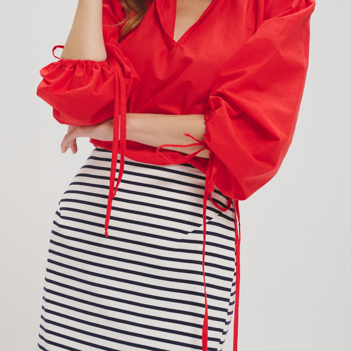 Colette Blouse en Rouge