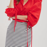 Colette Blouse en Rouge