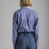 Blouse Josephine en Bleu - boutique décoration Montreal