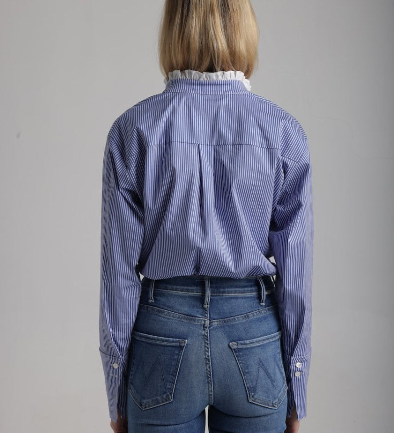 Blouse Josephine en Bleu - boutique décoration Montreal