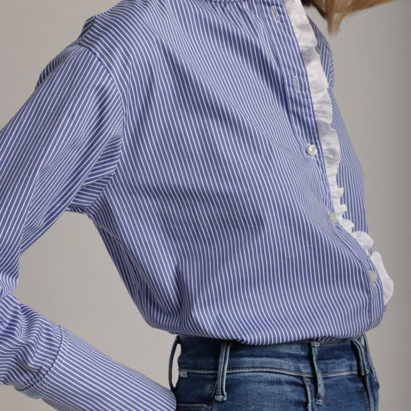 Blouse Josephine en Bleu - boutique décoration Montreal