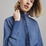Blouse Josephine en Denim - boutique décoration Montreal