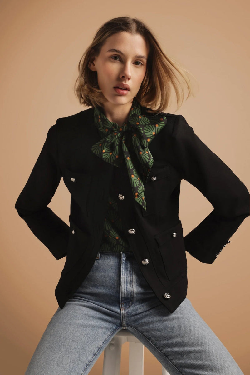 Blouse Peggy en Vert - boutique décoration Montreal