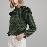 Blouse Peggy en Vert - boutique décoration Montreal
