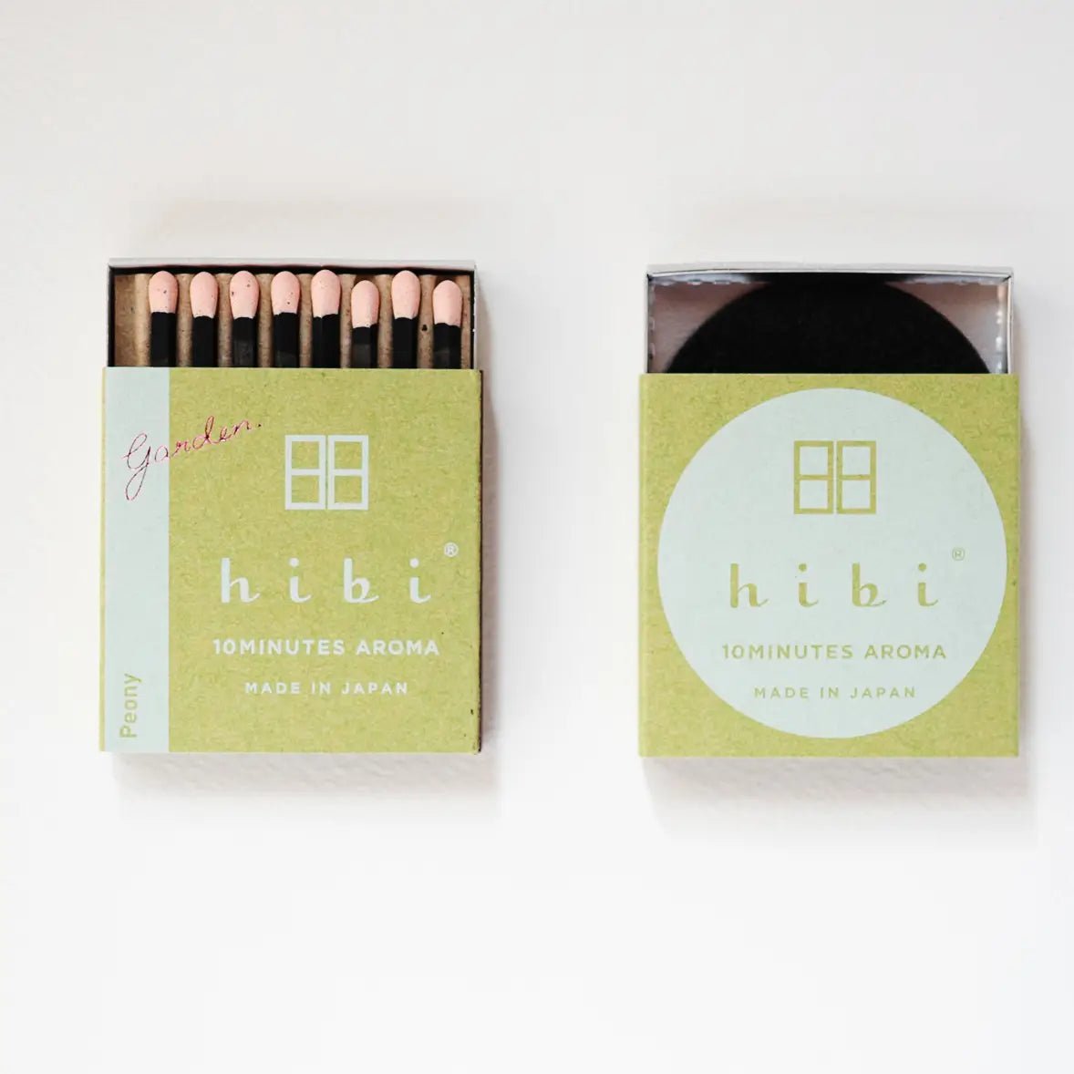 Boîte de 8 allumettes d'encens Pivoine - boutique décoration Montreal