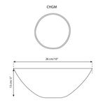 Bol de Service Organique Crème Mouchetée | Chacha - Saladier - boutique décoration Montreal