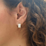 Boucle blanche Perla - Boucles d'oreilles - boutique décoration Montreal