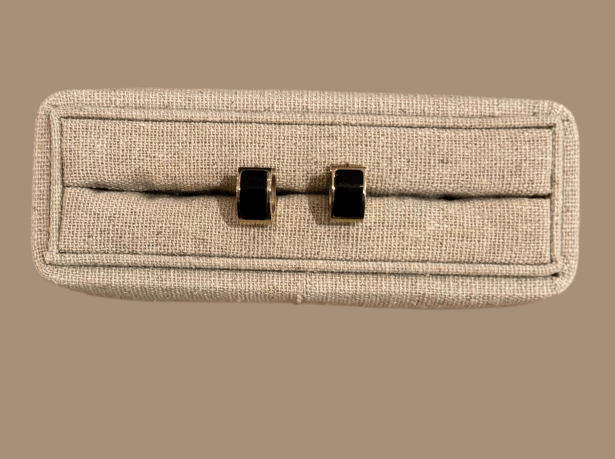 Boucles noir nocturne - Boucles d'oreilles - boutique décoration Montreal