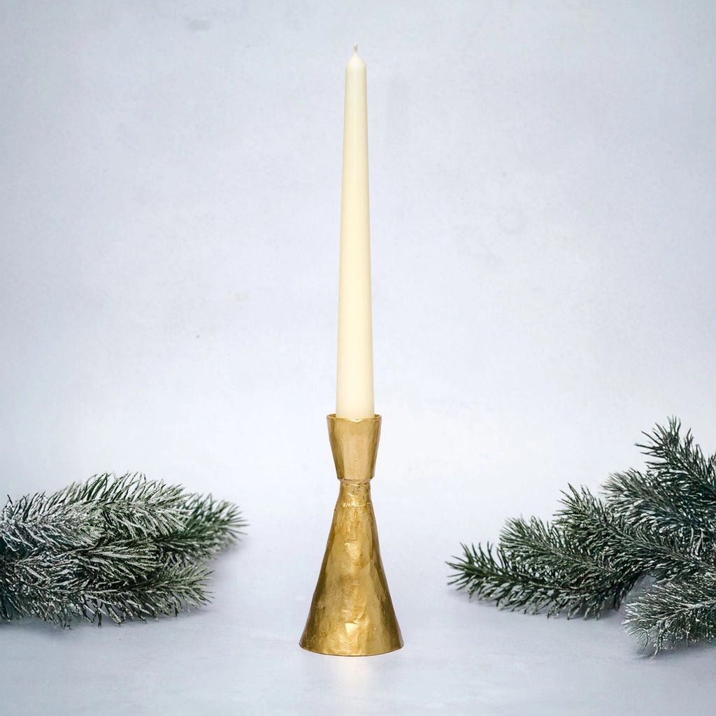 Bougeoir en métal doré Orla - boutique décoration Montreal