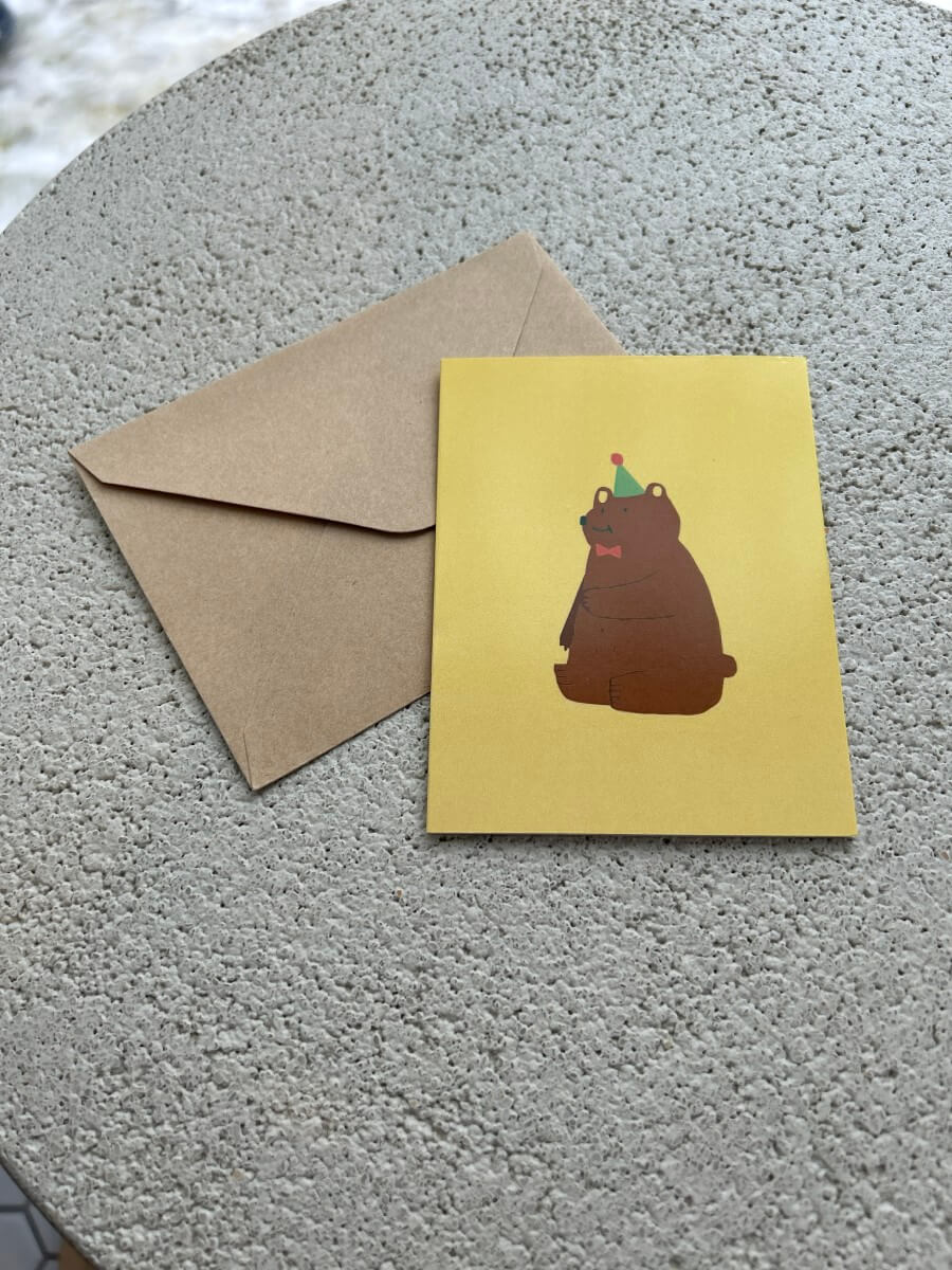 Carte de souhaits - Animaux colorés - boutique décoration Montreal