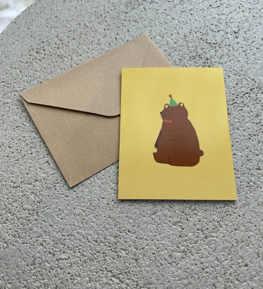 Carte de souhaits - Animaux colorés - boutique décoration Montreal