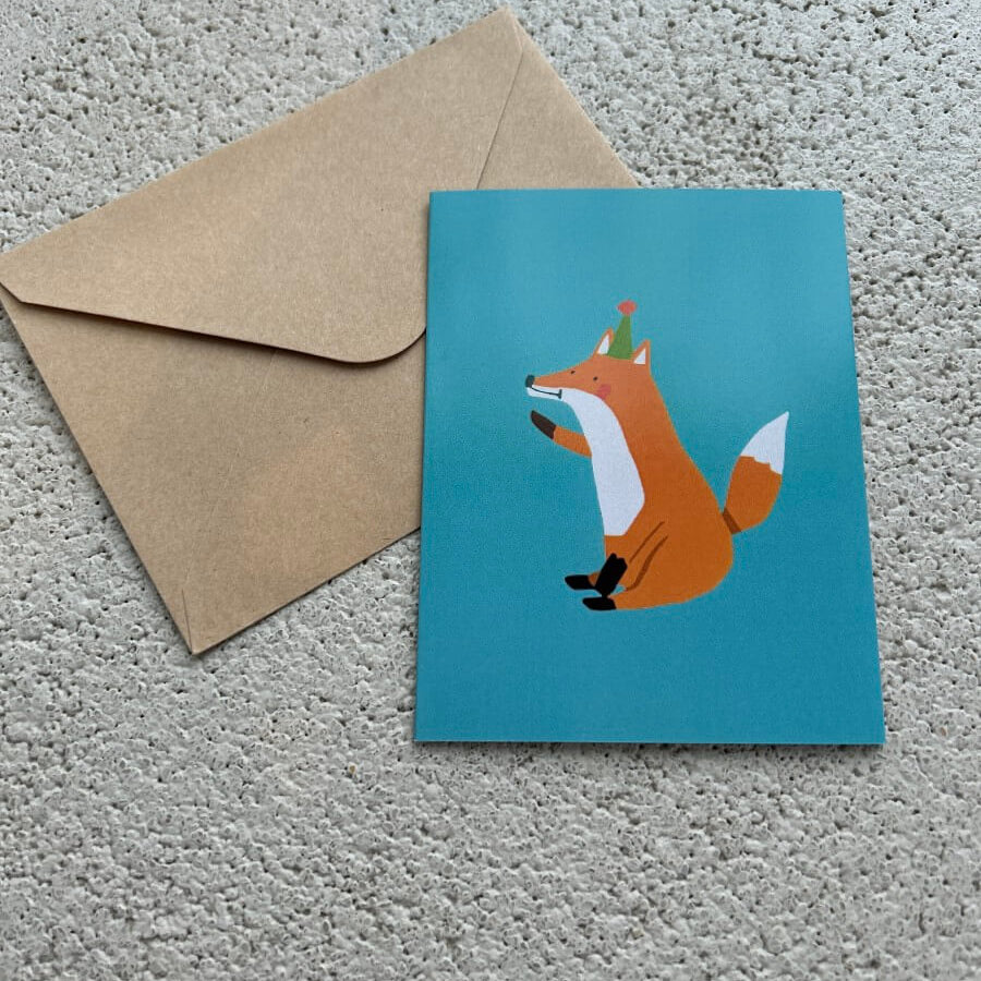 Carte de souhaits - Animaux colorés - boutique décoration Montreal