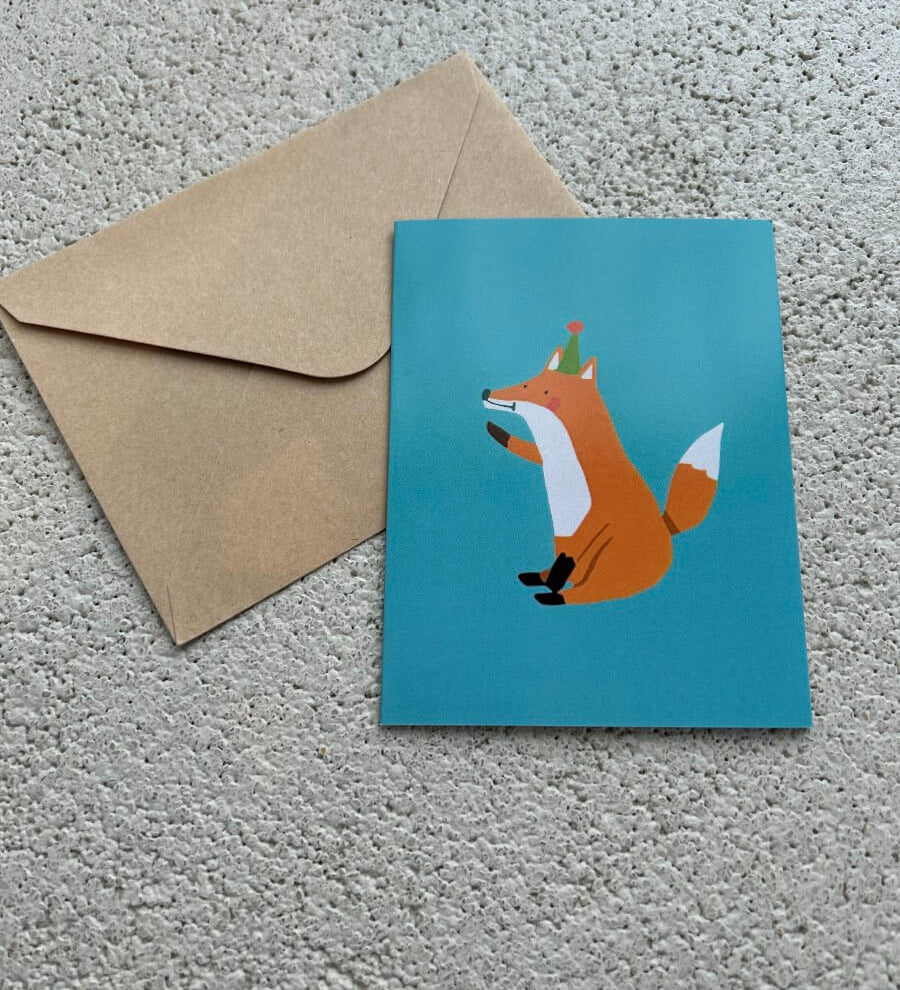 Carte de souhaits - Animaux colorés - boutique décoration Montreal