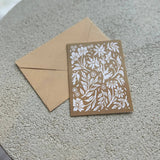 Carte de souhaits - fleuri - boutique décoration Montreal