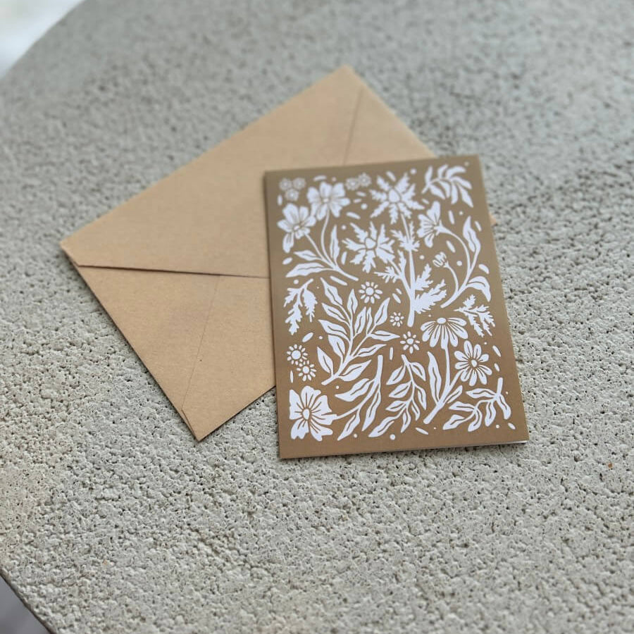 Carte de souhaits - fleuri - boutique décoration Montreal