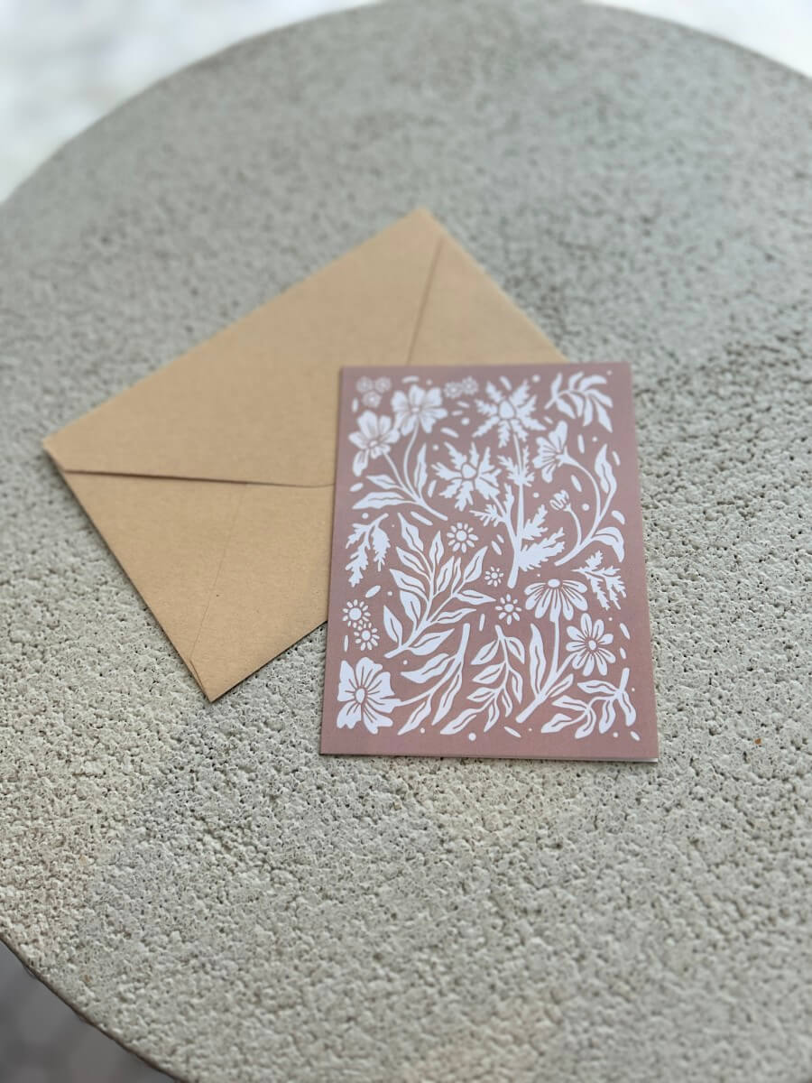 Carte de souhaits - fleuri - boutique décoration Montreal