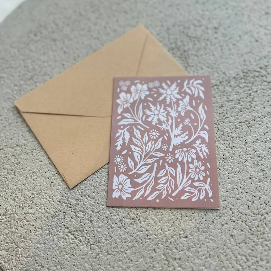 Carte de souhaits - fleuri - boutique décoration Montreal