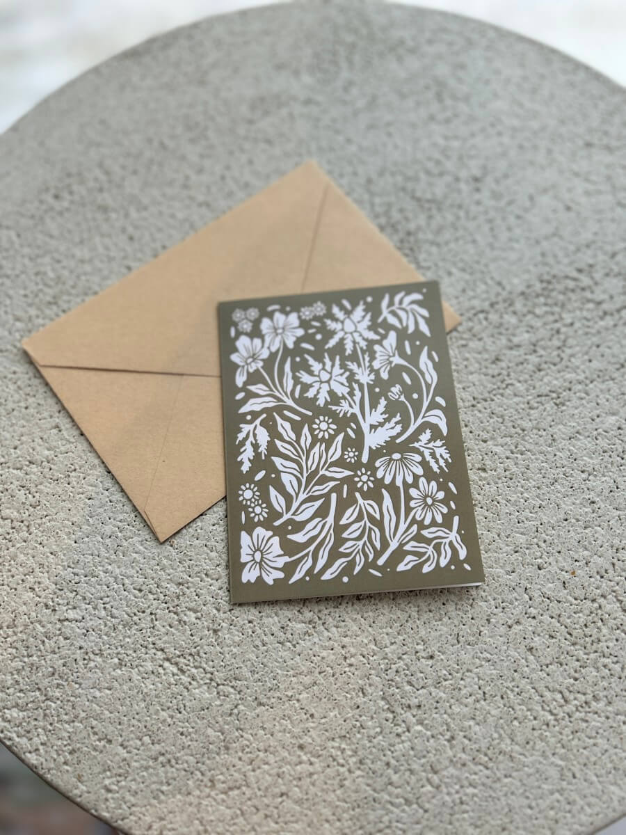 Carte de souhaits - fleuri - boutique décoration Montreal