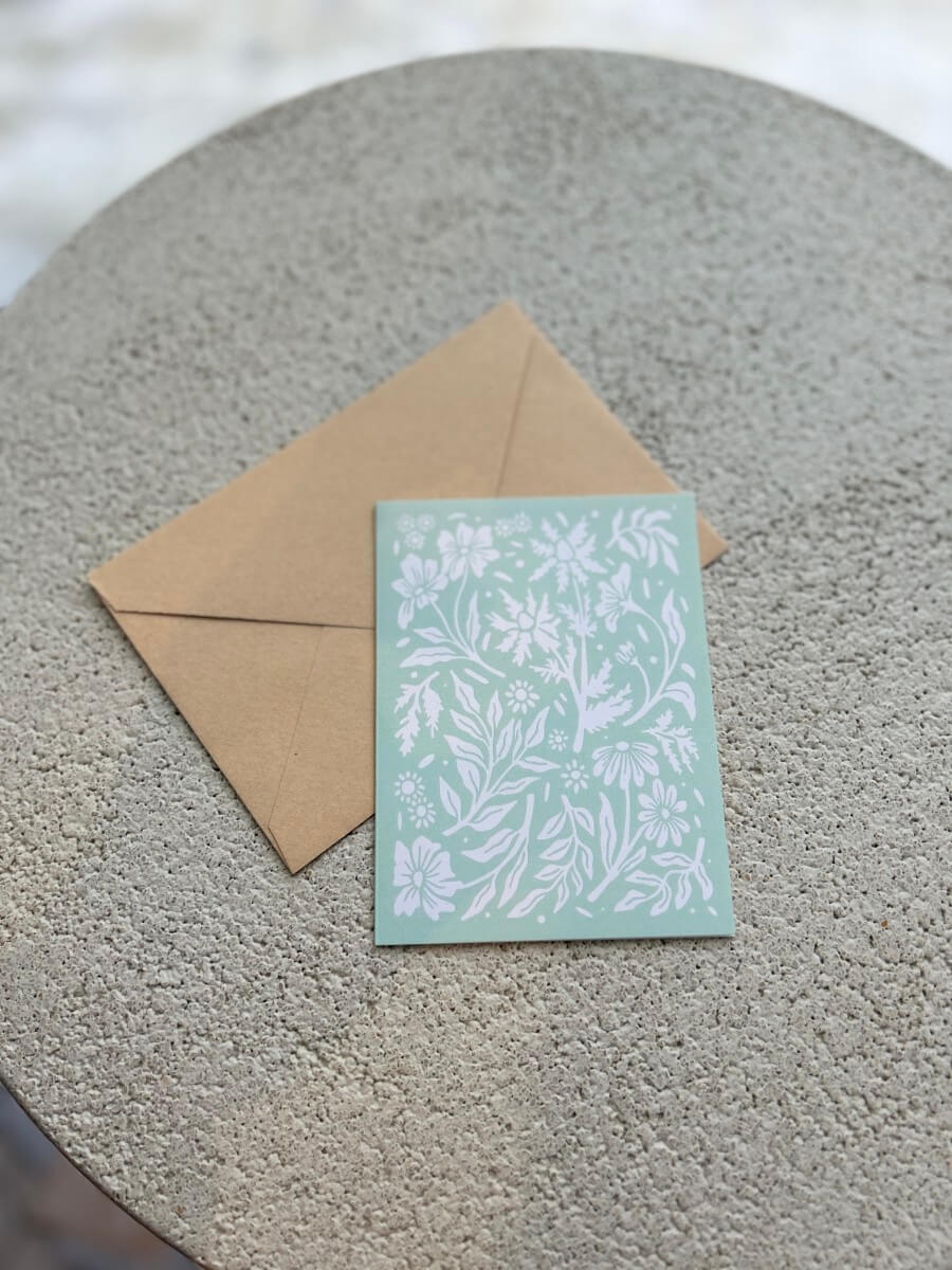 Carte de souhaits - fleuri - boutique décoration Montreal