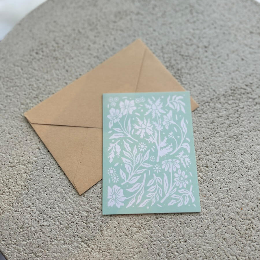 Carte de souhaits - fleuri - boutique décoration Montreal