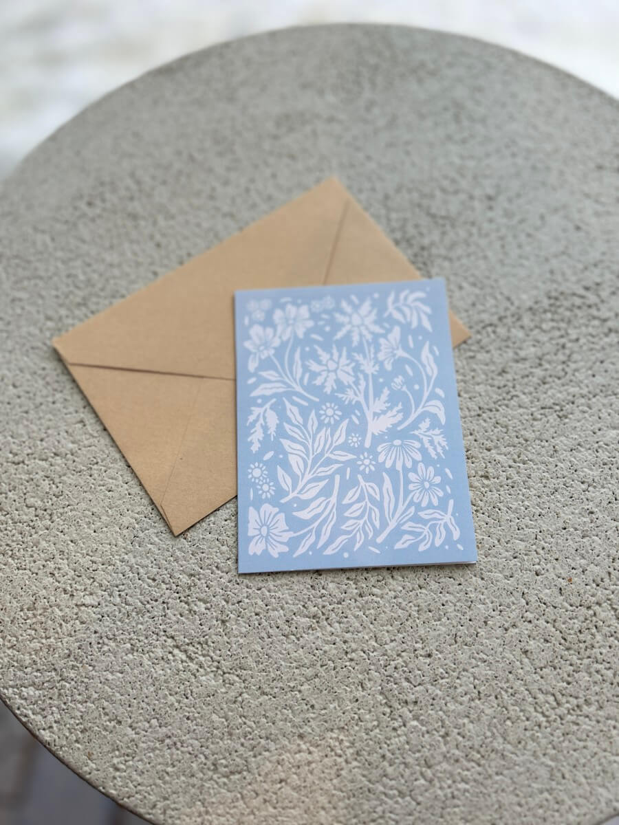 Carte de souhaits - fleuri - boutique décoration Montreal