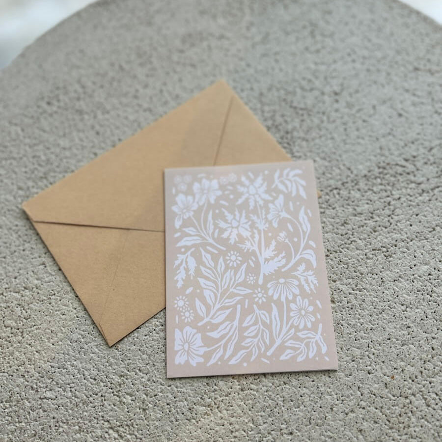 Carte de souhaits - fleuri - boutique décoration Montreal